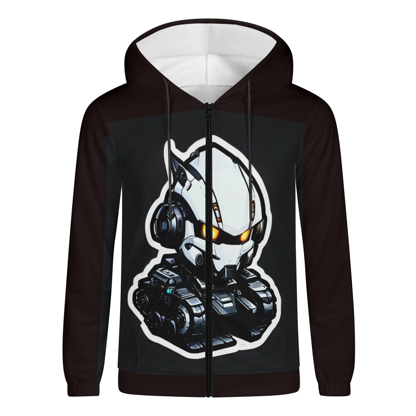 Mens Lightweight All Over Print Zip Hoodie