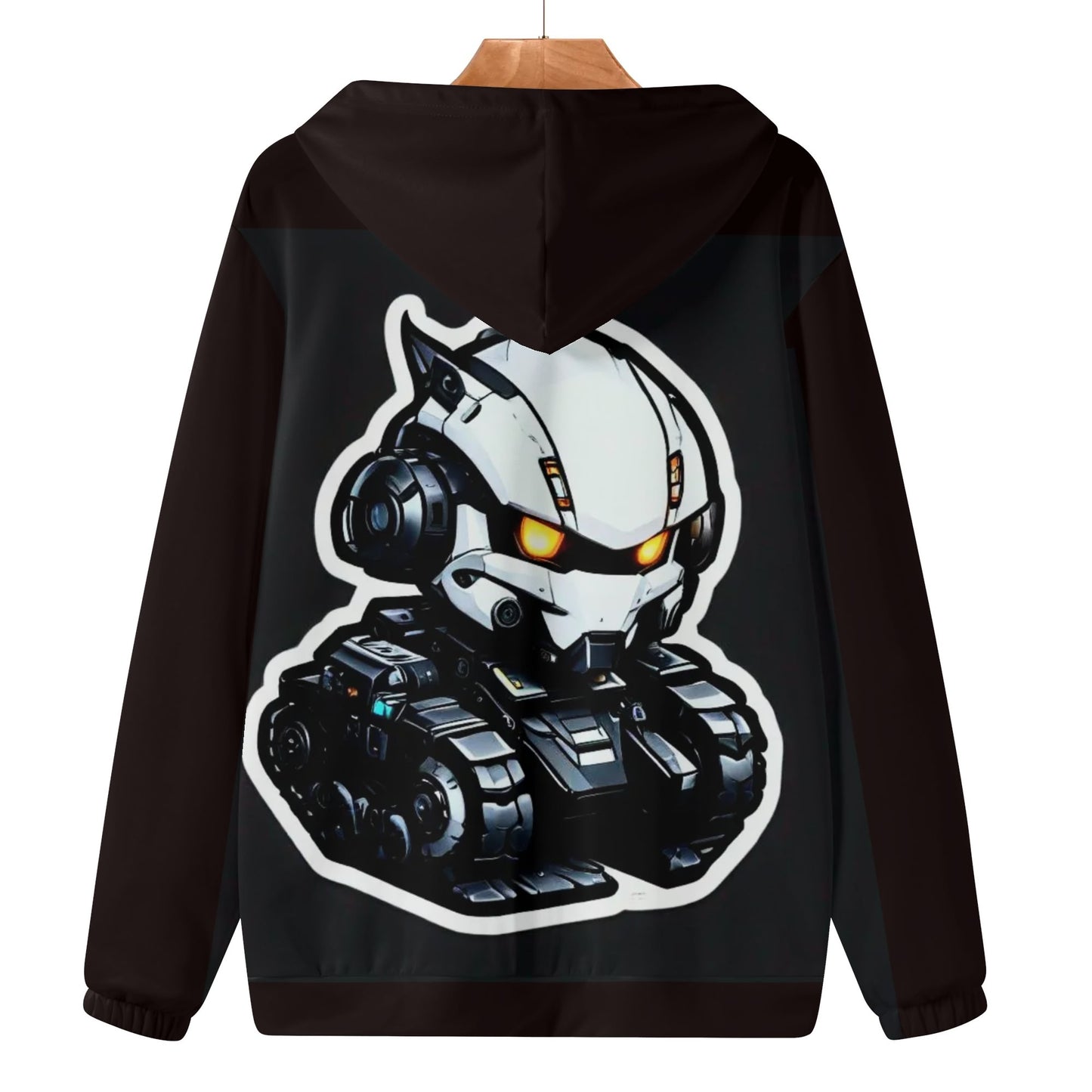 Mens Lightweight All Over Print Zip Hoodie