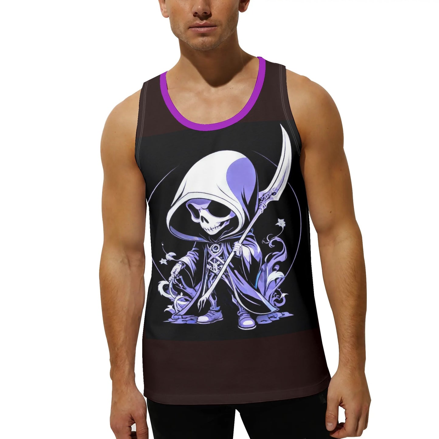 Mens Loose Fit Sleeveless Tank Top Muscle T-Shirt